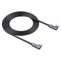 UNITEK KABEL USB-C KĄTOWY 90°/90° PD 100W M/M 0,5M