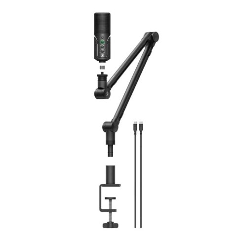 Sennheiser PROFILE STREAMING SET - Mikrofon streamingowy, pojemnościowy, kardioidalny, ramię ze zintegrowaną szyną na kable, 3-m