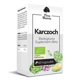 Karczoch 60kaps. Ekologiczny Suplement diety DARY NATURY