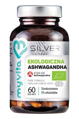 SILVER Ashwagandha KSM-66 BIO 200mg, 60kaps. MyVita