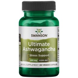 SWANSON Ultimate Ashwagandha KSM-66 ekstrakt 250mg, 60vcaps.