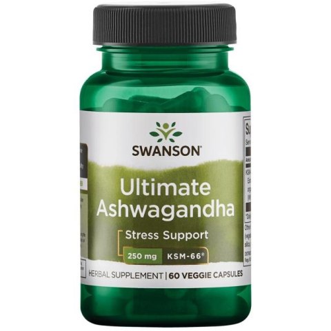 SWANSON Ultimate Ashwagandha KSM-66 ekstrakt 250mg, 60vcaps.