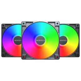 Wentylator Montech GF120 PWM ARGB, 3 szt. - 120mm