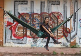 Ticket To The Moon TMO0524 hamak Hamak wiszący 1 os. Nylon Zielony