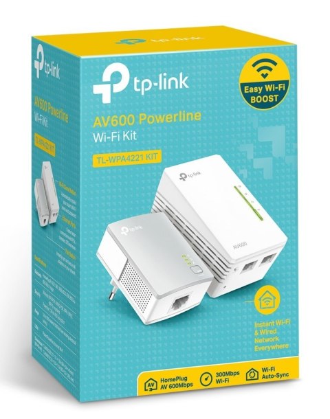 TP-Link AV600 600 Mbit/s Przewodowa sieć LAN Wi-Fi Biały 1 szt.