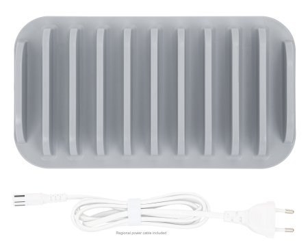 Manhattan 180856 Organizery do stacji ładującej Montaż na pulpicie Plastik Biały