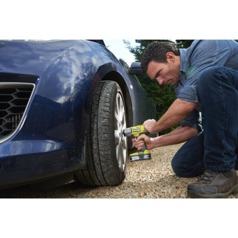 Klucz udarowy RYOBI R18IW3 akumulatorowy wkrętak 1/2" One+ 18V 2,0Ah Czarny, Zielony