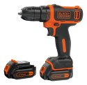 Black & Decker BDCDD12KB-QW wiertło Zamek centralny Czarny, Pomarańczowy