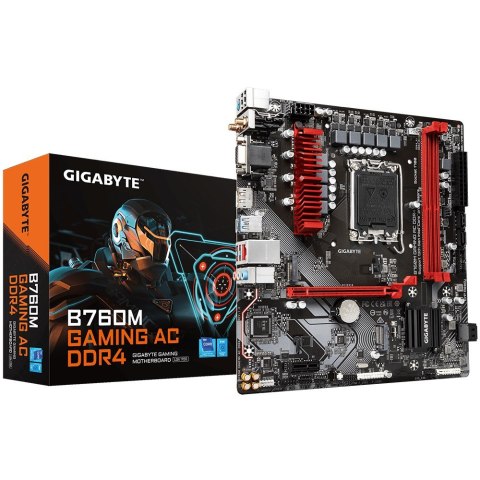 GIGABYTE B760M GAMING AC DDR4 płyta główna Intel B760 LGA 1700 micro ATX