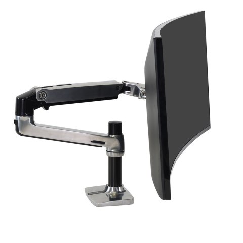 Ergotron LX DESK MOUNT LCD ARM POLISHED/32IN BLACK/WHITE VESA MIS-D
