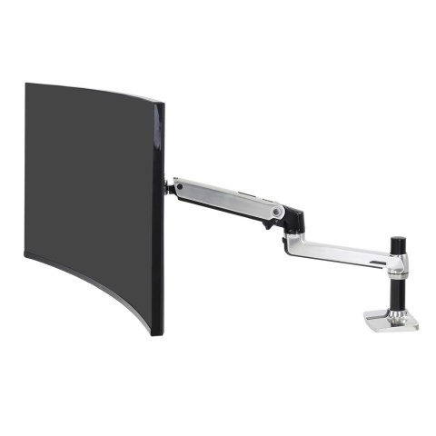 Ergotron LX DESK MOUNT LCD ARM POLISHED/32IN BLACK/WHITE VESA MIS-D