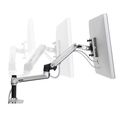 Ergotron LX DESK MOUNT LCD ARM POLISHED/32IN BLACK/WHITE VESA MIS-D
