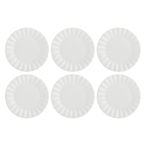Zestaw 6 talerzy do sałatek Ducale - Biały, 20 cm