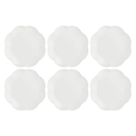 Zestaw 6 talerzy do sałatek Villadeifiori - Biały, 23 cm