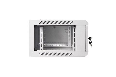 Szafa sieciowa wisząca 19" 4U rack 600x450, drzwi pełne, szary, niedzielona, złożona, 60kg