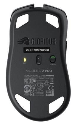 Glorious PC Gaming Race D 2 PRO myszka Po prawej stronie RF Wireless Optyczny 26000 DPI