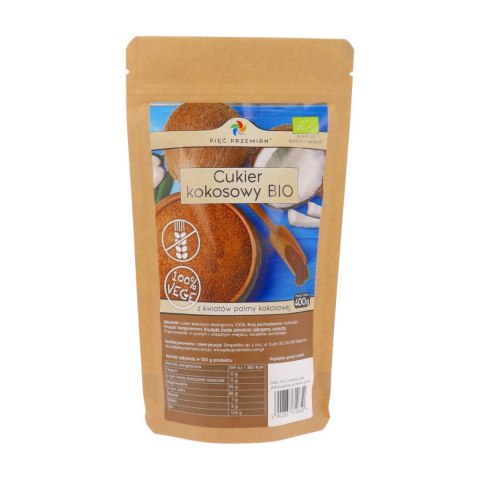 PIĘĆ PRZEMIAN Cukier kokosowy BIO 400g