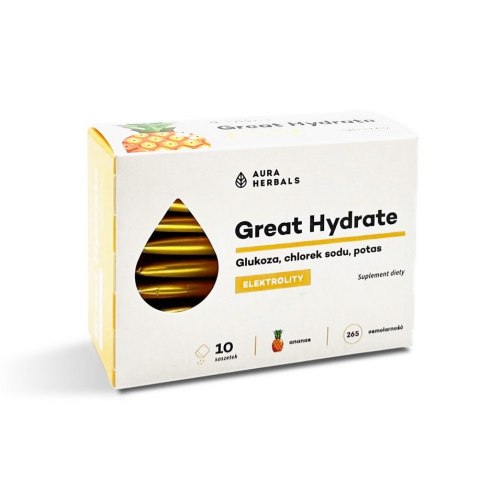AURA HERBALS Elektrolity Great Hydrate ananas 10 saszetek