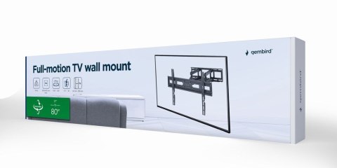 GEMBIRD UCHWYT ŚCIENNY LCD 37"-80" VESA MAX 600 X 400MM, DO 40KG