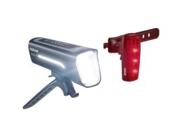 Lampa rowerowa LEDs BIKE RACE LED (miejsce zabudowy: przód/tył), barwa światła: biała/czerwona, kolor obudowy: czarny, lithium i