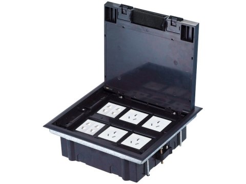 Alantec Puszka podłogowa (floorbox) 6M (45x45) regulowana głębokość, do podłogi technicznej (PP005)