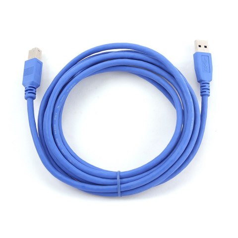 Kabel GEMBIRD CCP-USB3-AMBM-10 (USB 3.0 M - USB 3.0 Typu B M; 3m; kolor niebieski)