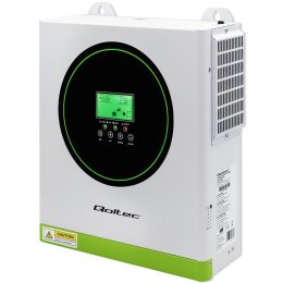 Qoltec Hybrydowy inwerter solarny Off-Grid 3500kW | 100A | 24V | MPPT | Sinus | opcja Wi-Fi | Power Factor 1.0