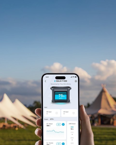 Przenośna elektrownia Anker 1536Wh, 1800W | SOLIX F1500