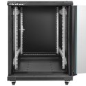 QOLTEC SZAFA RACK 19" | 15U | 600X855X600 | HARTOWANE DRZWI