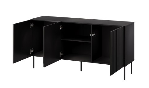 Komoda ISLA 150,5x40x75 czarny mat