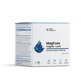 AURA HERBALS MagFuse magnez + cynk 30 saszetek
