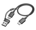 POLY Zestaw słuchawkowy Voyager Focus 2 USB-C-C + przejściówka USB-C/A