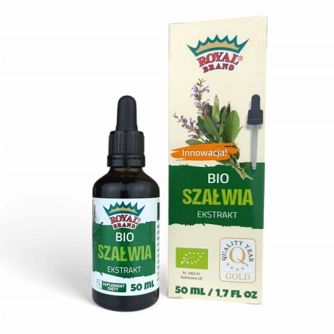 Ekstrakt z Szałwii BIO 50ml ROYAL BRAND