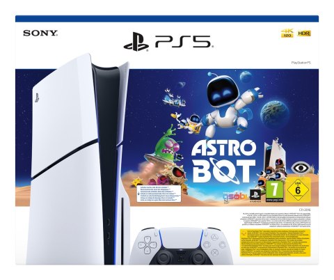 Sony PlayStation 5 Slim Disc- Astro Bot Bundle 1TB Konsola Biała