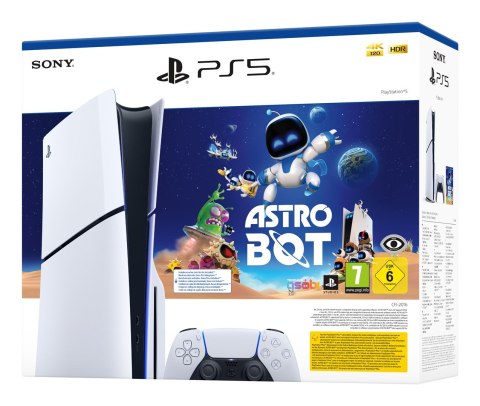 Sony PlayStation 5 Slim Disc- Astro Bot Bundle 1TB Konsola Biała