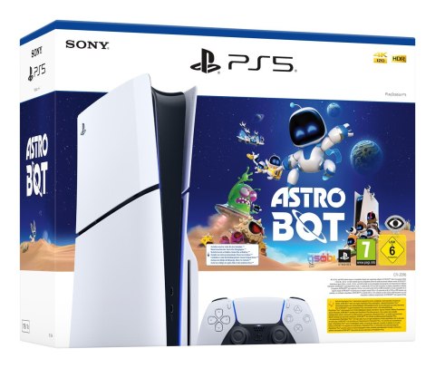 Sony PlayStation 5 Slim Disc- Astro Bot Bundle 1TB Konsola Biała