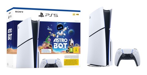 Sony PlayStation 5 Slim Disc- Astro Bot Bundle 1TB Konsola Biała