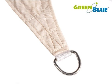 Żagiel ogrodowy zacieniacz UV poliester 5m kwadrat GreenBlue GB505 kremowy hydrofobowa powierzchnia