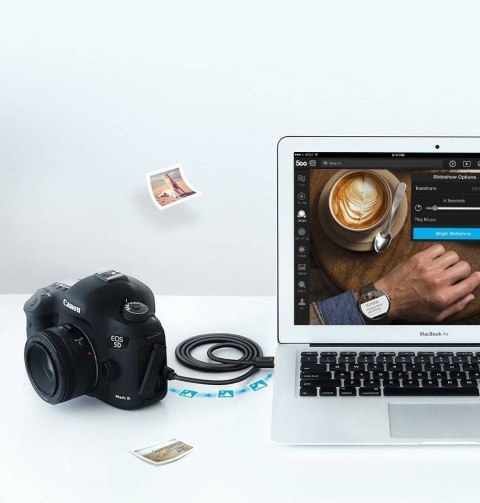 Ugreen kabel USB - mini USB 480 Mbps 3 m US132 (czarny)