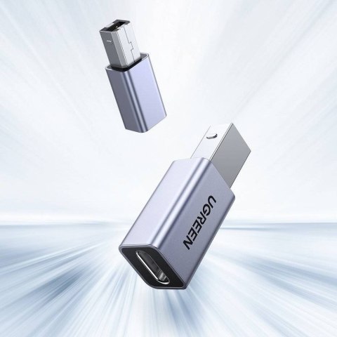 Ugreen adapter przejściówka USB Typ C-USB Typ B (szary)