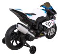 Motor BMW HP4 na akumulator dla dzieci Biały + Pomocnicze kółka + Wolny Start + EVA + MP3 LED