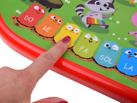 Edukacyjne interaktywne organki ze zwierzątkami odgłosy melodie ZA5955