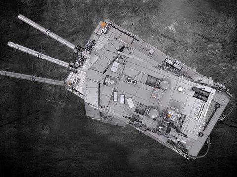 Klocki konstrukcyjne Wojskowy CZOŁG niemiecki Leopard 2A7 - 1498 ele ZA5758