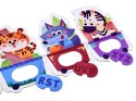 Puzzle edukacyjne Pociąg ze zwierzątkami do nauki alfabetu 40-ele ZA5751