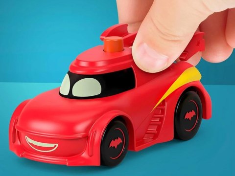 Zestaw autek DC BATWHEELS Pojazdy ze światłami Batwing Redbird ZA6046