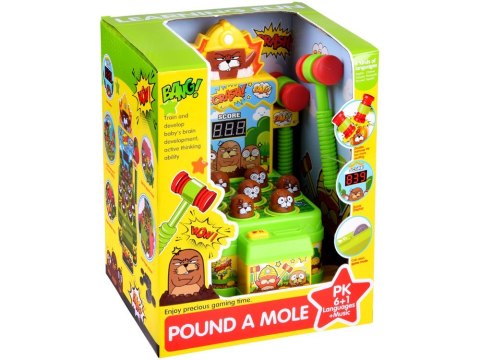Gra zręcznościowa Uderz młoteczkiem kreciki - światło i dźwięk ZA5954