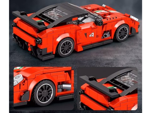 Klocki techniczne Supersportowe auto CZERWONE spojler 413-ele ZA5261