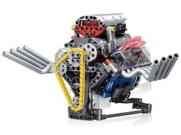 Klocki techniczne Zbuduj SILNIK na akumulator Światło i ruch 665-ele ZA5812