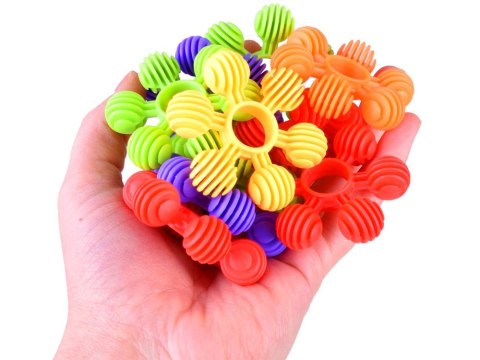 Kreatywne klocki 72 elementy mini wafle Płatki śniegu gwiazdki ZA1688