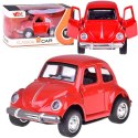 Autko Garbusek metalowy samochodzik otwierane drzwi światło dźwięk ZA4991